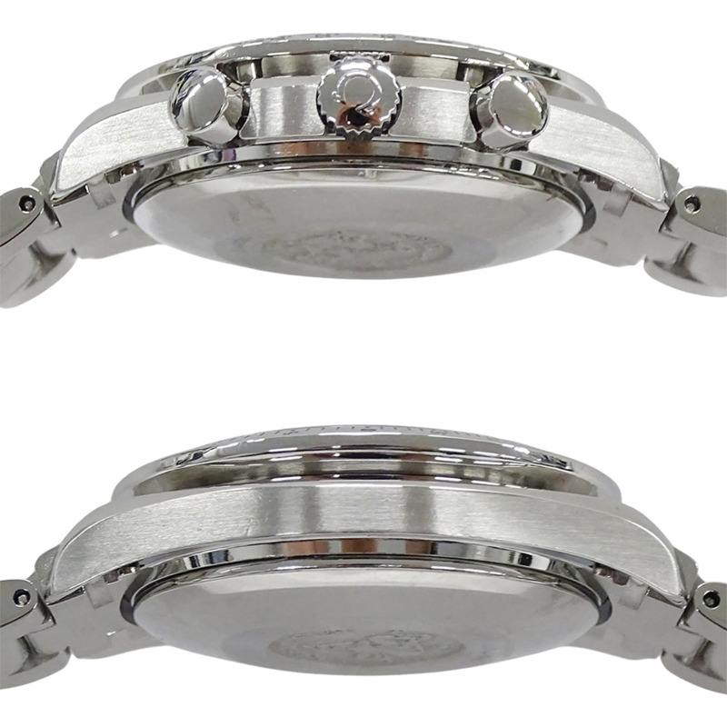 歐米茄超霸系列3513.50男士腕錶，日期顯示，自動上鍊，不鏽鋼錶殼，銀色/黑色，拋光-2