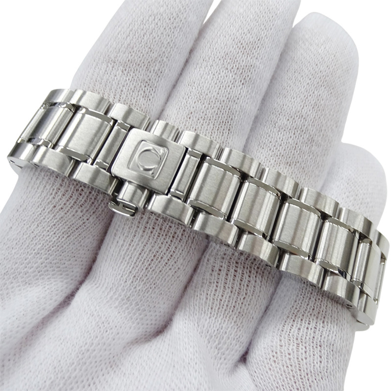 歐米茄超霸系列3513.50男士腕錶，日期顯示，自動上鍊，不鏽鋼錶殼，銀色/黑色，拋光-5