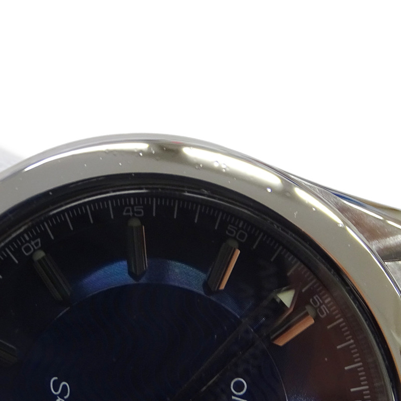 歐米茄海馬系列 2511.81 男士腕錶，120公尺防水，日期顯示，石英機芯，QZ系列，不鏽鋼錶殼，銀色，海軍藍錶盤，拋光處理-14