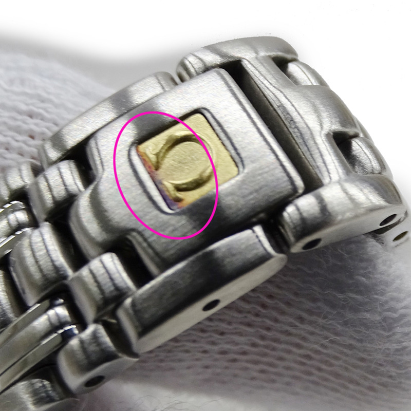 歐米茄海馬系列 2581.81 女士腕錶，120公尺防水，日期顯示，石英機芯，QZ系列，不鏽鋼錶殼，銀色，海軍藍錶盤，拋光處理-6