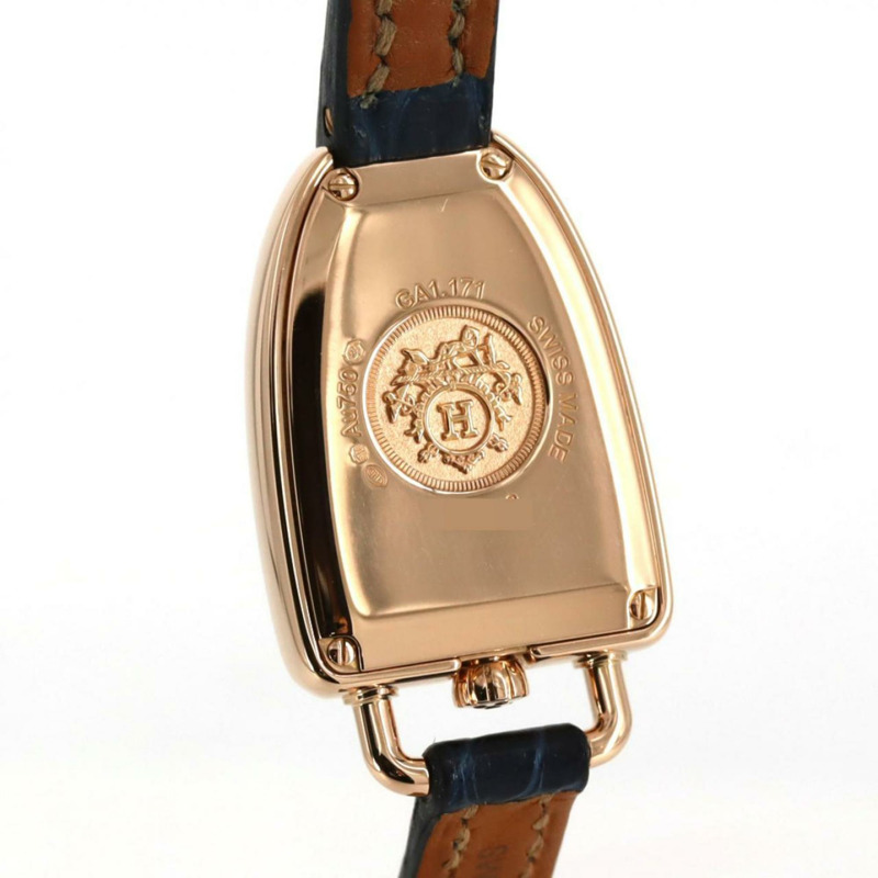 Hermès Galop d'Hermès PG 2D GA1.171 PG/RG 石英腕錶-4