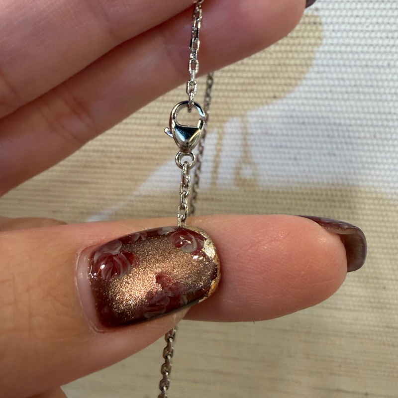 Hermes 黑銀 mini POP H項鍊-3