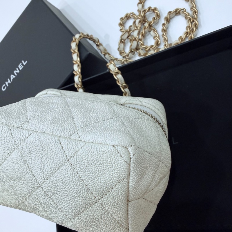 Chanel 香奈兒 vanity mini 白雪公主 化妝盒 小廢包 小盒子 口紅包 化妝包 斜背包 肩背包 手提包-18