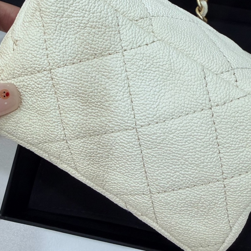 Chanel 香奈兒 vanity mini 白雪公主 化妝盒 小廢包 小盒子 口紅包 化妝包 斜背包 肩背包 手提包-24