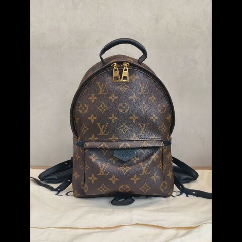 LV路易威登 palm springs老花後背包 小號