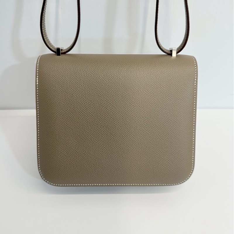 Hermes 康康19 大象灰 銀釦 U刻 Epsom皮 全新-2