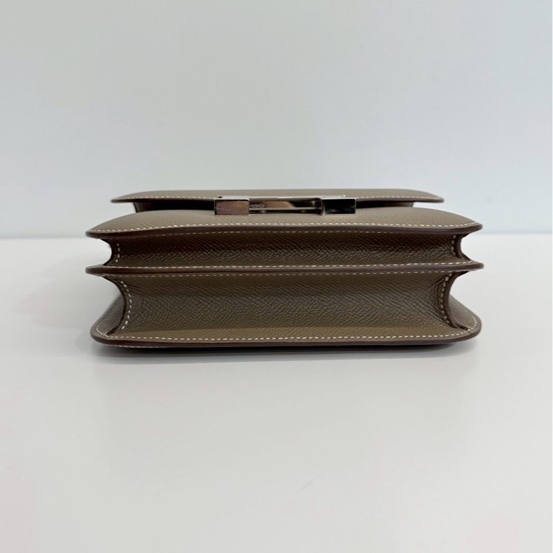 Hermes 康康19 大象灰 銀釦 U刻 Epsom皮 全新-6