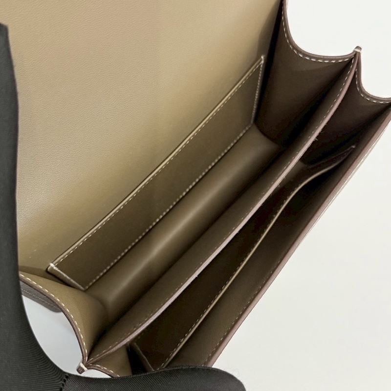 Hermes 康康19 大象灰 銀釦 U刻 Epsom皮 全新-16