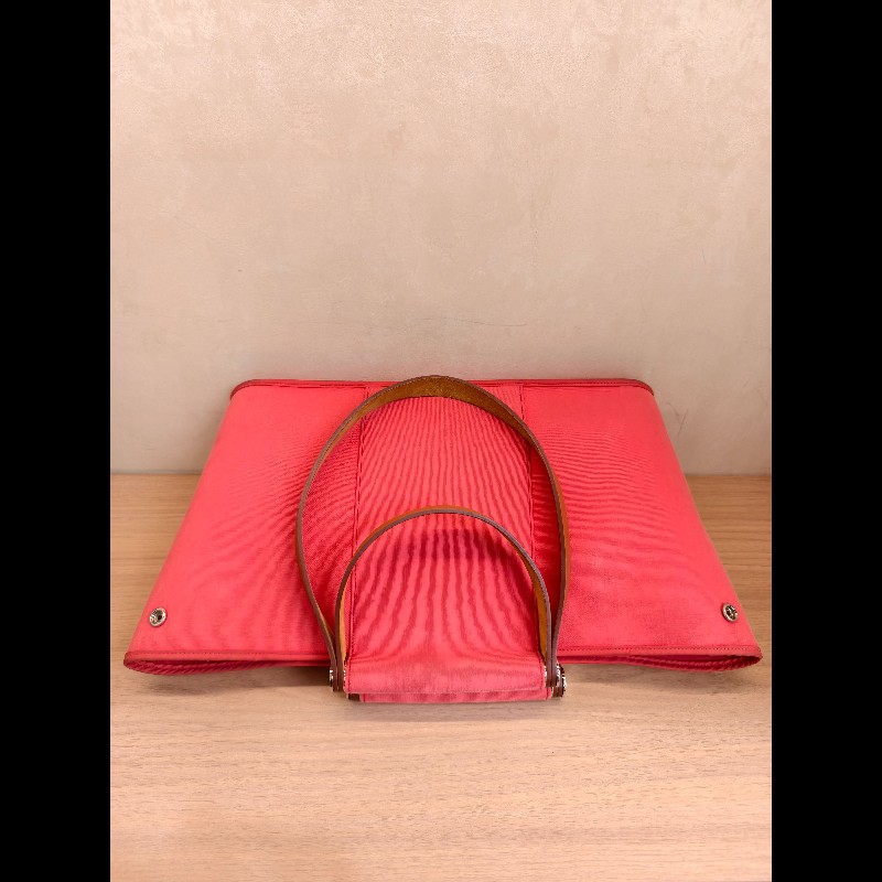 Hermes 帆布托特包 西瓜紅 肩背包手提包-4
