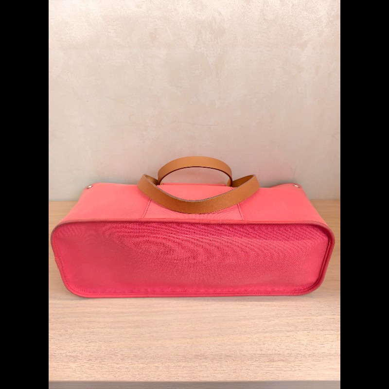 Hermes 帆布托特包 西瓜紅 肩背包手提包-5