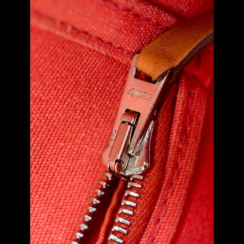 Hermes 帆布托特包 西瓜紅 肩背包手提包-7