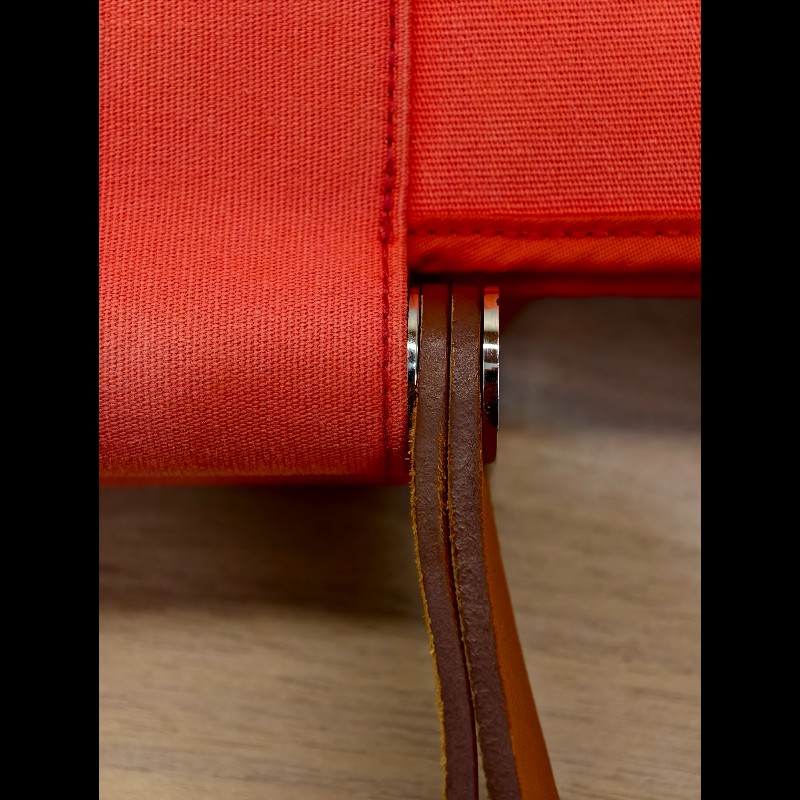 Hermes 帆布托特包 西瓜紅 肩背包手提包-9