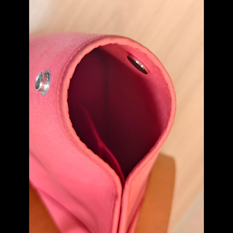 Hermes 帆布托特包 西瓜紅 肩背包手提包-12