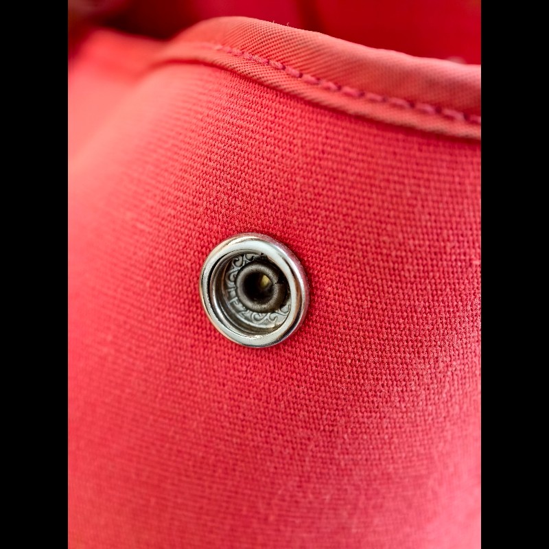 Hermes 帆布托特包 西瓜紅 肩背包手提包-17