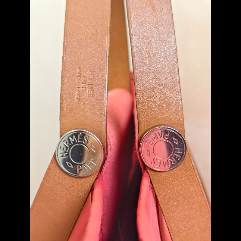 Hermes 帆布托特包 西瓜紅 肩背包手提包-28