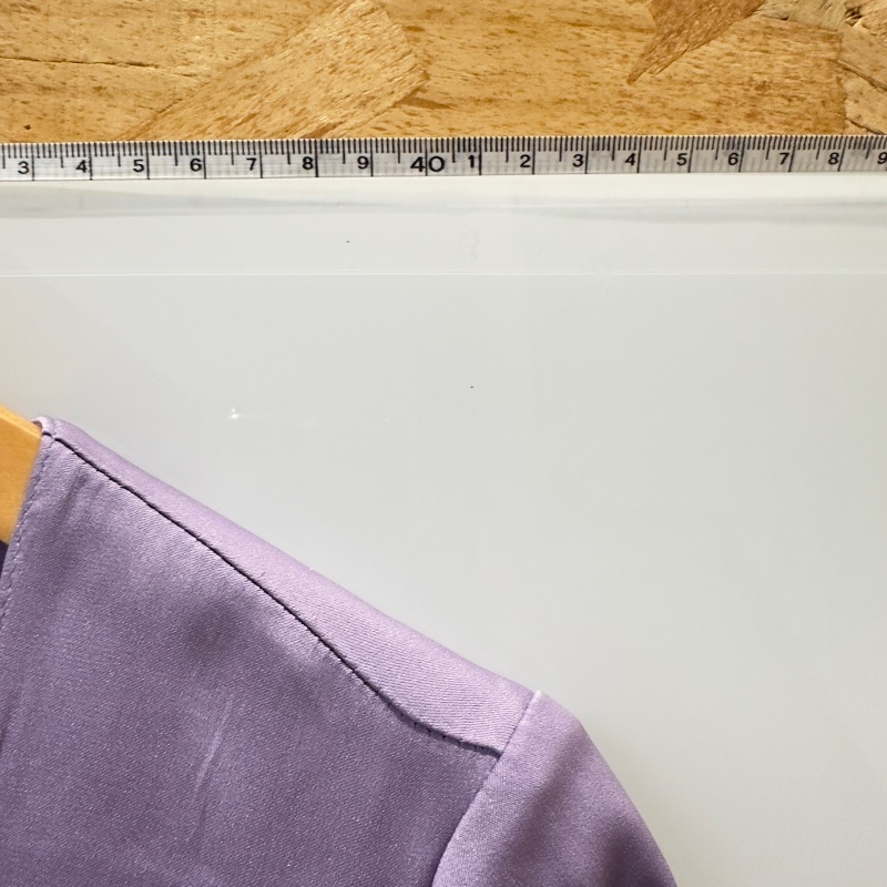 【美收精品】ARMANI 紫色緞面洋裝 4-521-8