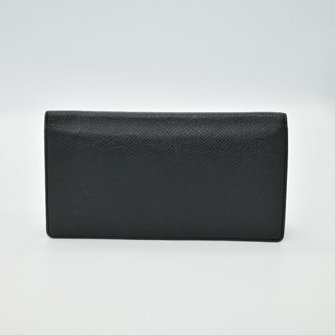Louis Vuitton 路易威登 Taiga 黑色 牛皮 男用長夾
