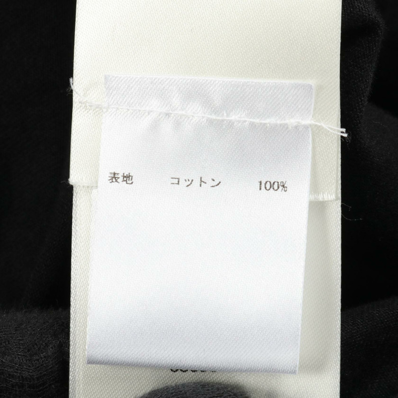 路易威登 (LOUIS VUITTON) 黑色純棉T卹，男士XL碼，內裡朝外印有LV壓紋logo，二手。-3