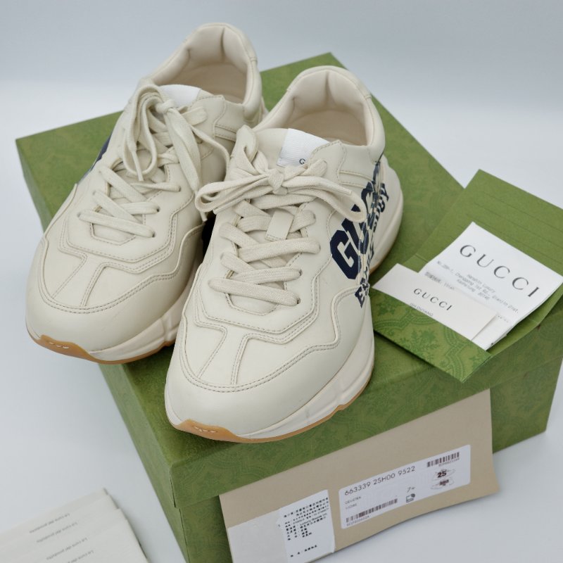 Gucci 古馳  Rhyton Shoe 白色 印花 球鞋 運動鞋-0