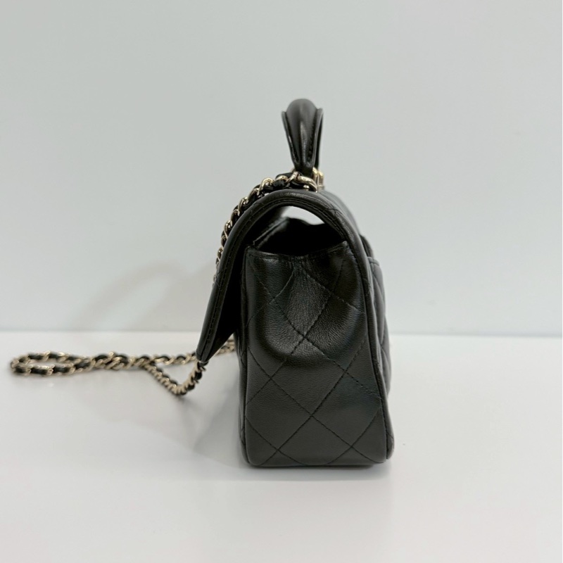 Chanel CF20 mini handle 黑金 晶片款 全新-2