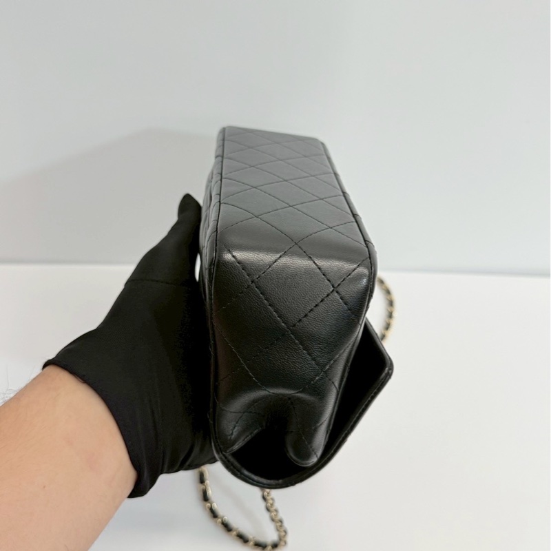 Chanel CF20 mini handle 黑金 晶片款 全新-5