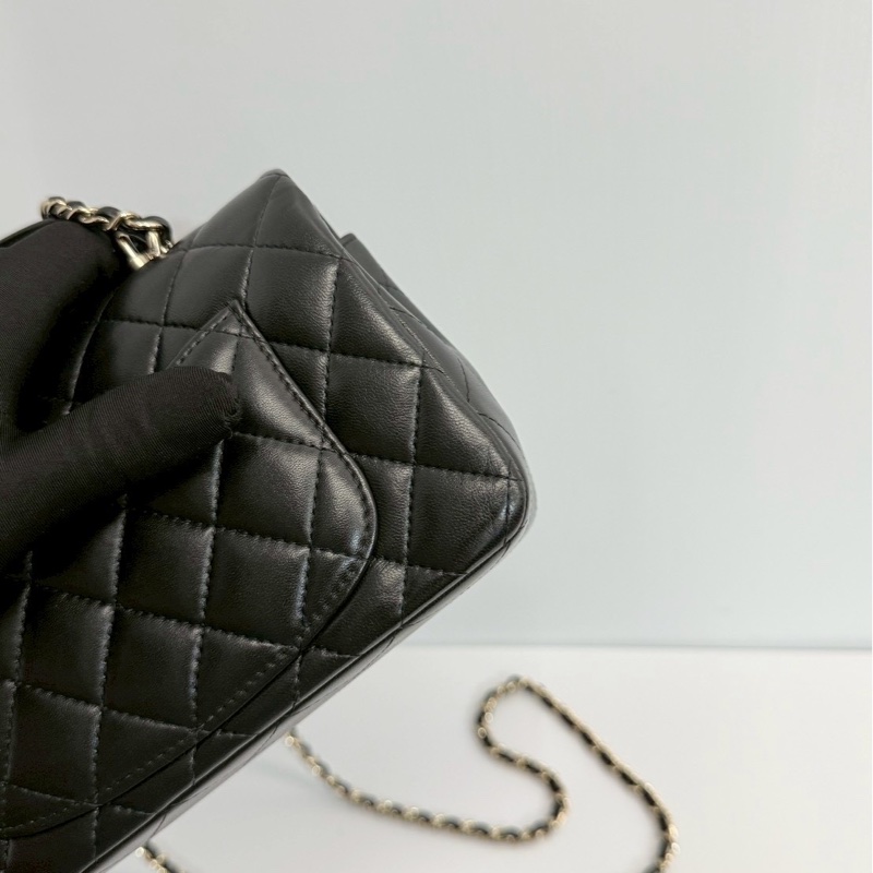 Chanel CF20 mini handle 黑金 晶片款 全新-10