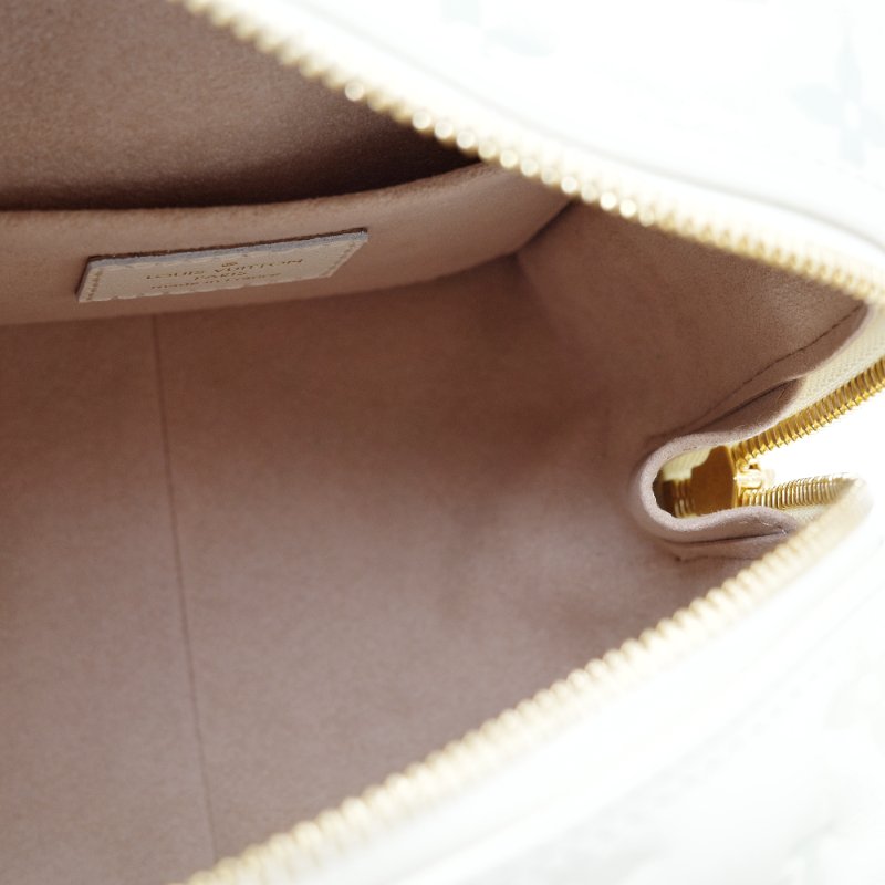 Louis Vuitton 路易威登 New Square 米色 炫彩 小羊皮 方形 托特單肩包 斜挎包-16