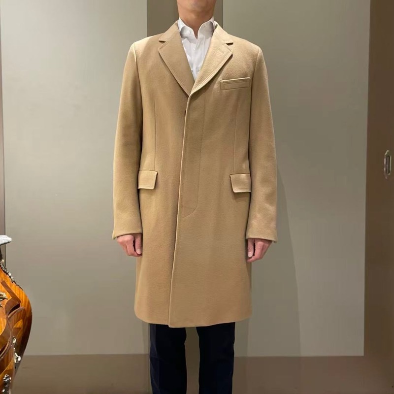 Gucci 瑞士製羊毛駝色大衣-0