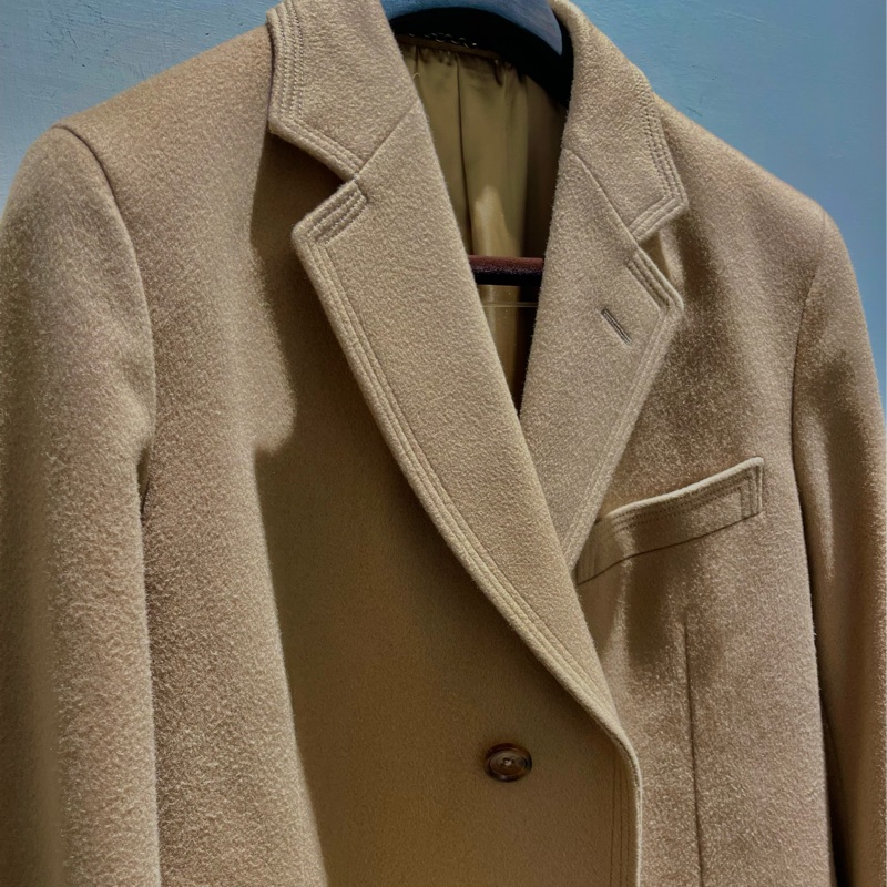 Gucci 瑞士製羊毛駝色大衣-5