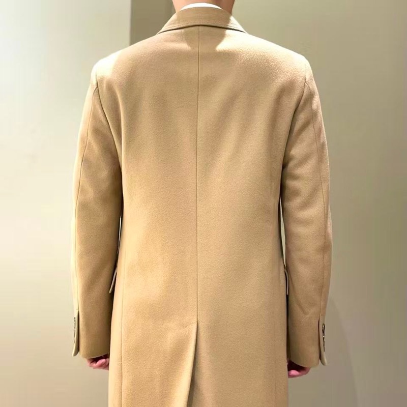 Gucci 瑞士製羊毛駝色大衣-11