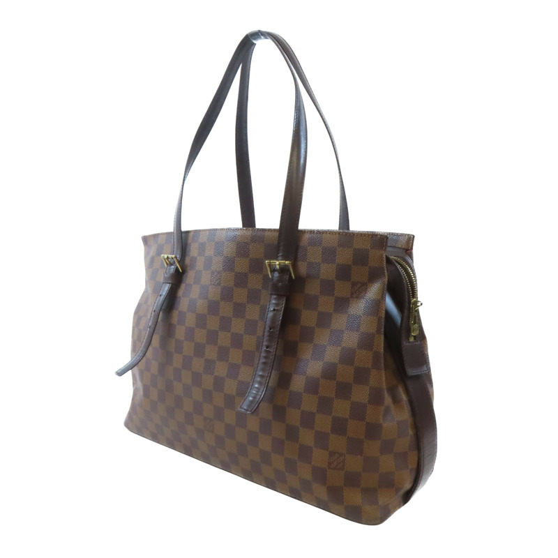 棕色 棋盤格帆布 Chelsea 托特包【LOUIS VUITTON LV 路易威登】 N51119-2