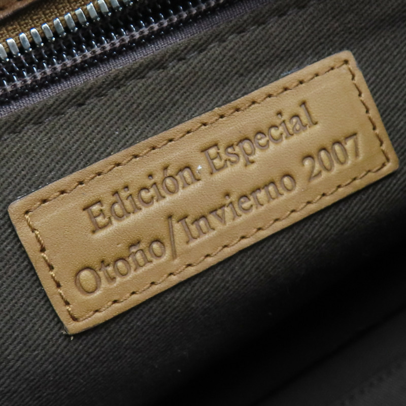 棕色 編織牛皮 Amazona 36 手提包【LOEWE 羅威】-7