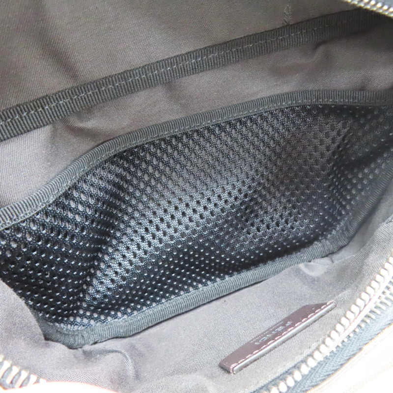 棕色 PVC塗層帆布 腰包【FENDI 芬迪】 7VA446-4