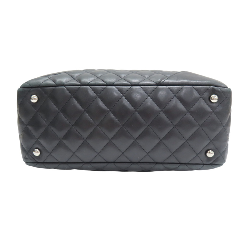 黑色 菱格紋 荔枝牛皮 Cambon Shoulder 肩背包【CHANEL 香奈兒】 A25171-3