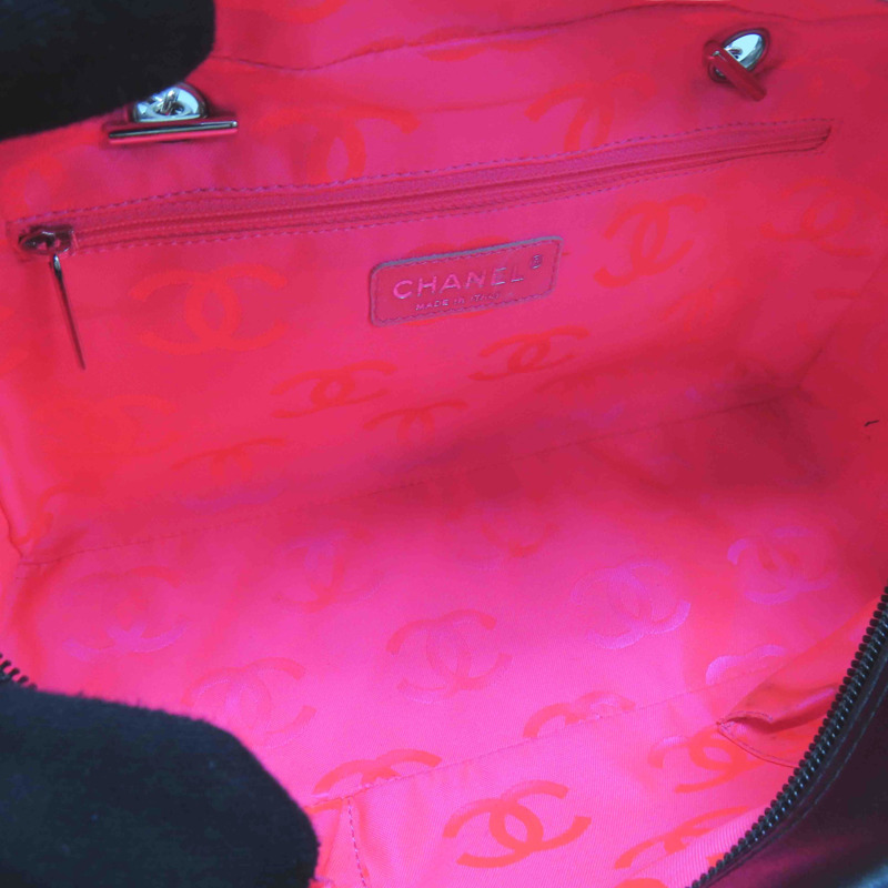 黑色 菱格紋 荔枝牛皮 Cambon Shoulder 肩背包【CHANEL 香奈兒】 A25171-4