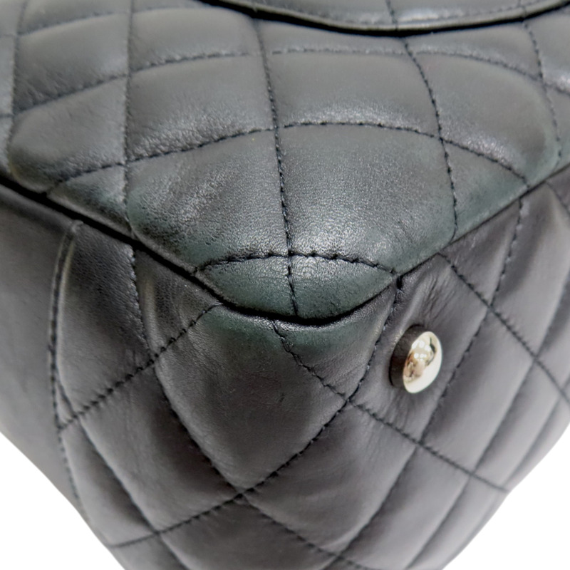 黑色 菱格紋 荔枝牛皮 Cambon Shoulder 肩背包【CHANEL 香奈兒】 A25171-11
