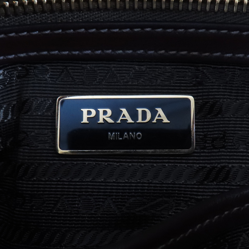 棕色 Jacquard 帆布 兩用包【PRADA 普拉達】 1BA172-6
