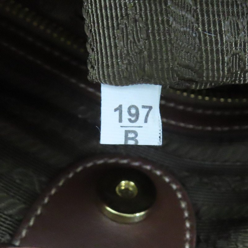 棕色 Jacquard 帆布 兩用包【PRADA 普拉達】 1BA172-7