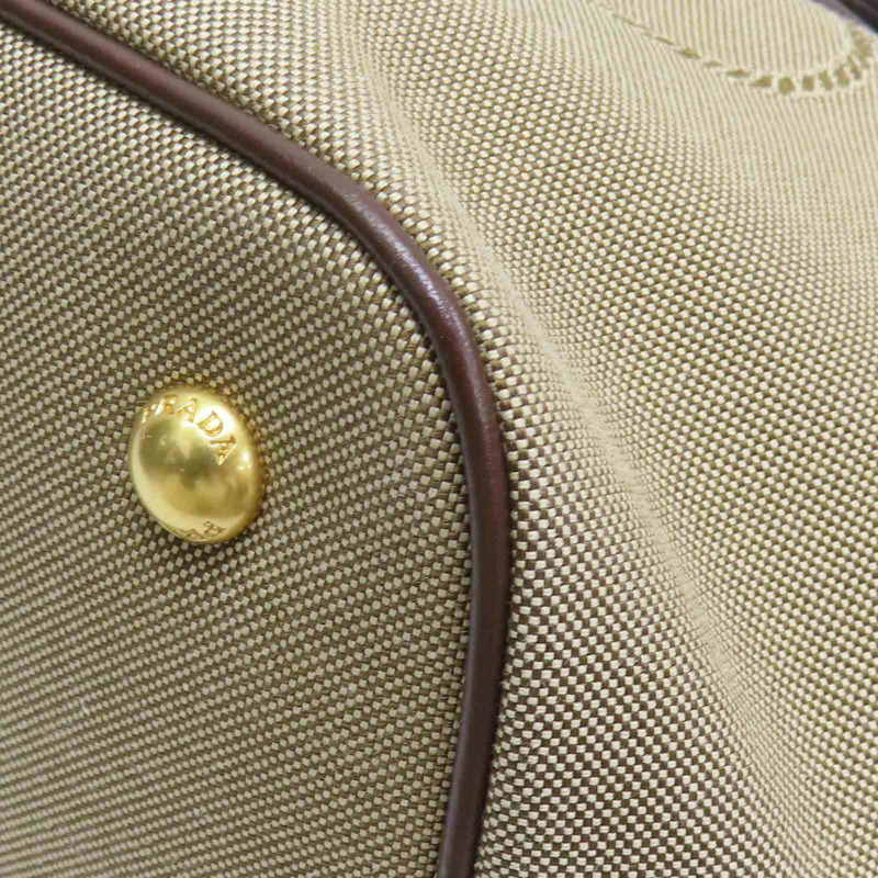 棕色 Jacquard 帆布 兩用包【PRADA 普拉達】 1BA172-13