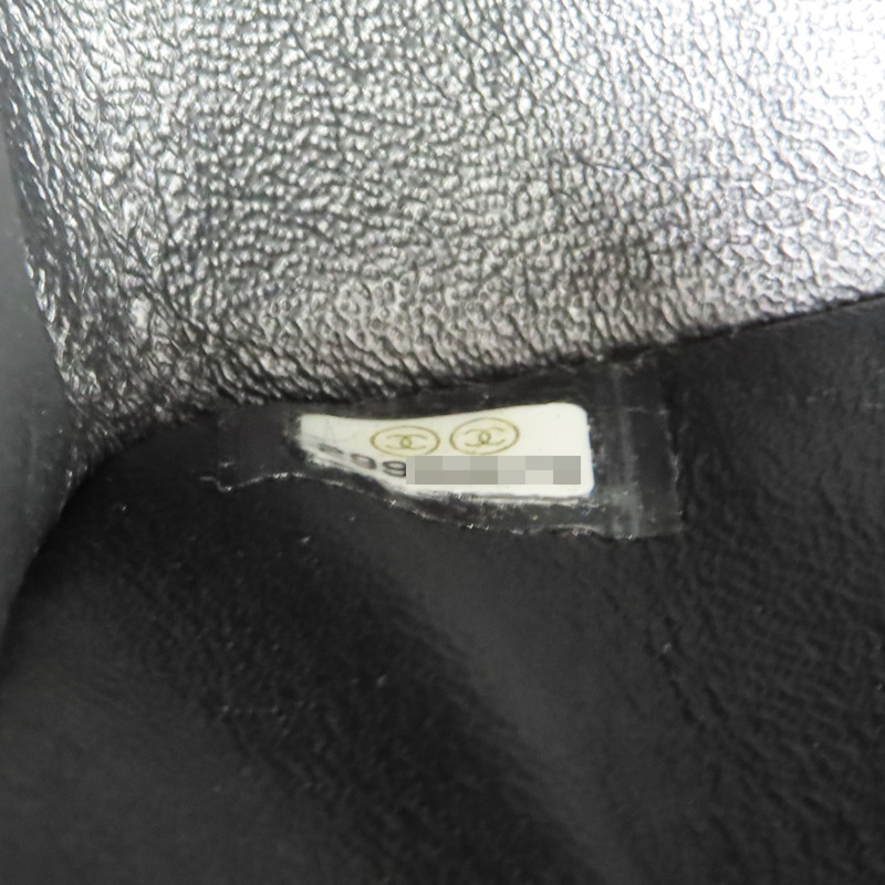 黑色 臘光牛皮 COCO25 鏈帶肩背包【CHANEL 香奈兒】 A01112-6