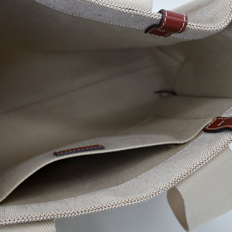 Chloe 蔻依 Woody Tote中款 焦糖色 咖色 帆布托特包-7