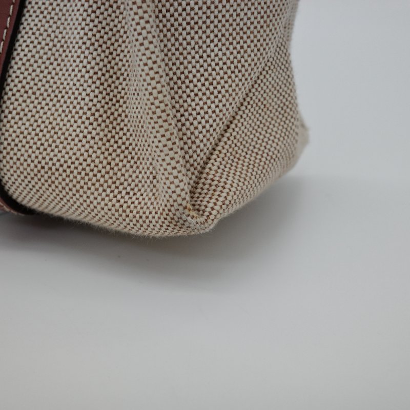 Chloe 蔻依 Woody Tote中款 焦糖色 咖色 帆布托特包-8