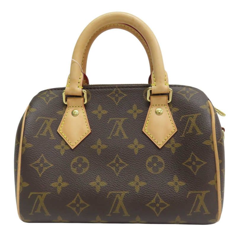 棕色 原花帆布 Speedy Bandouliere 20 肩背包【LOUIS VUITTON LV 路易威登】 M46234-1