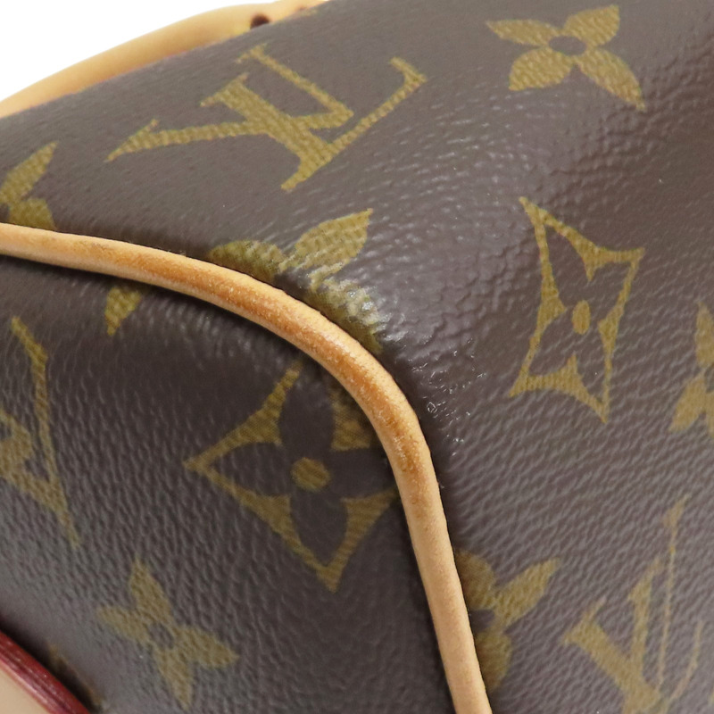 棕色 原花帆布 Speedy Bandouliere 20 肩背包【LOUIS VUITTON LV 路易威登】 M46234-7