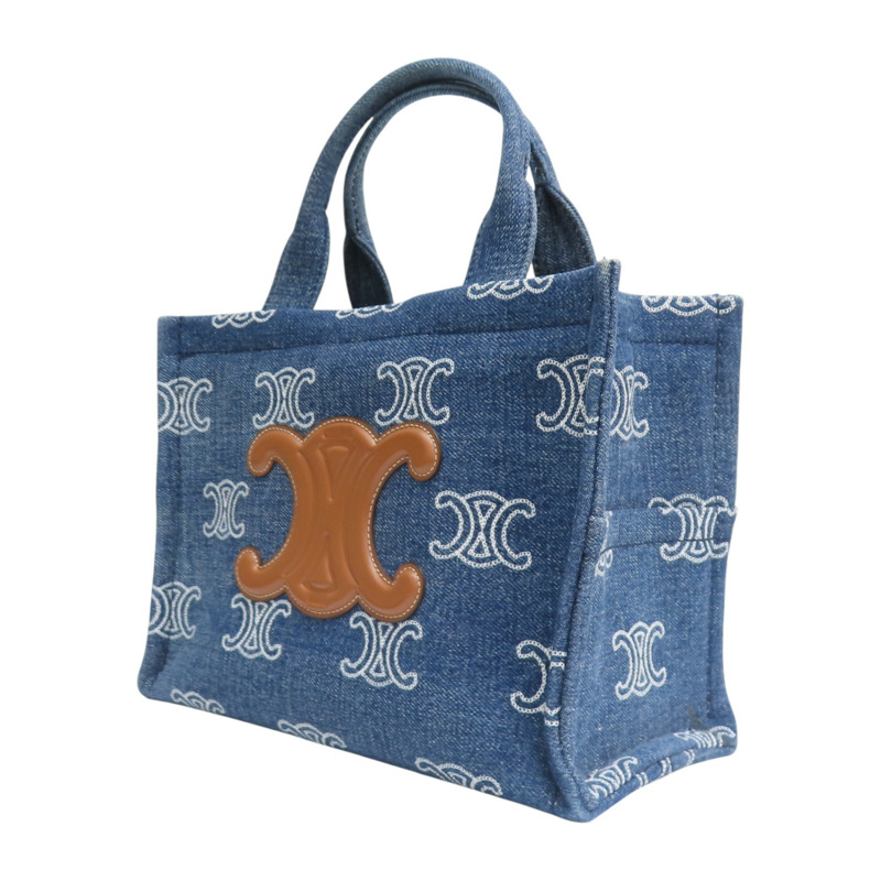 藍色 丹寧布 SMALL CABAS Thais 肩背包【CELINE 賽琳】 199162FED-2