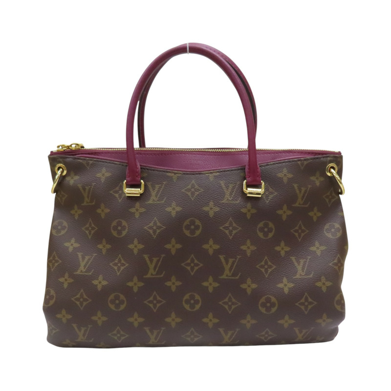 棕/紫色 原花帆布 PALLAS 肩背包 M42810【LOUIS VUITTON LV 路易威登】 M42810-1