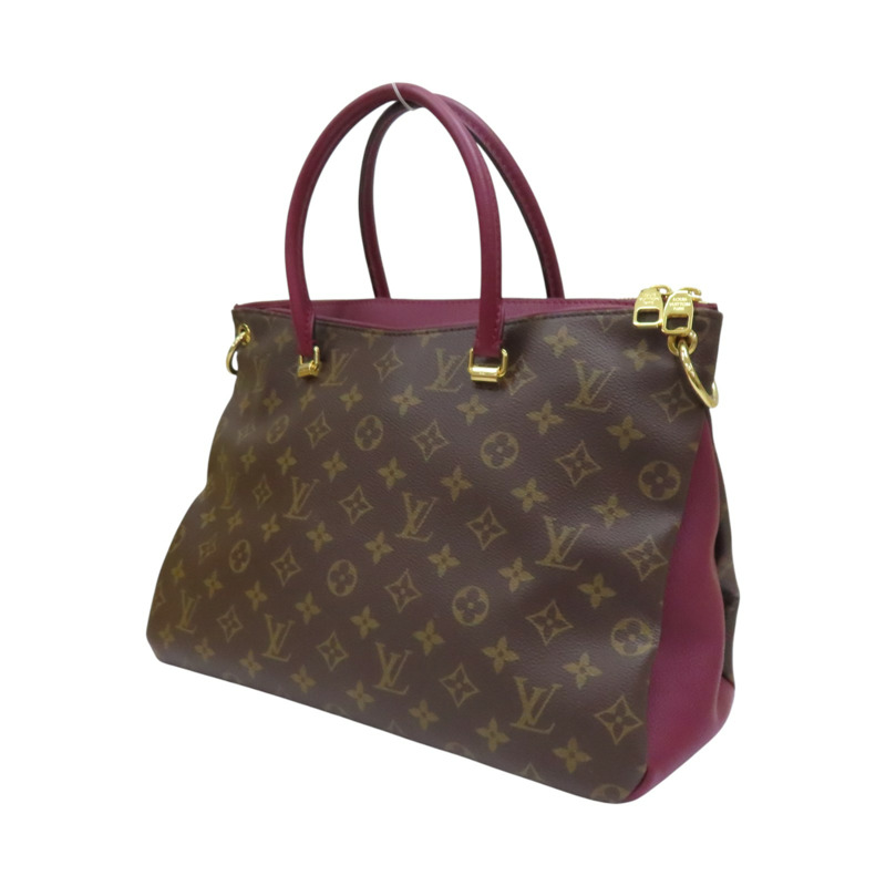 棕/紫色 原花帆布 PALLAS 肩背包 M42810【LOUIS VUITTON LV 路易威登】 M42810-2