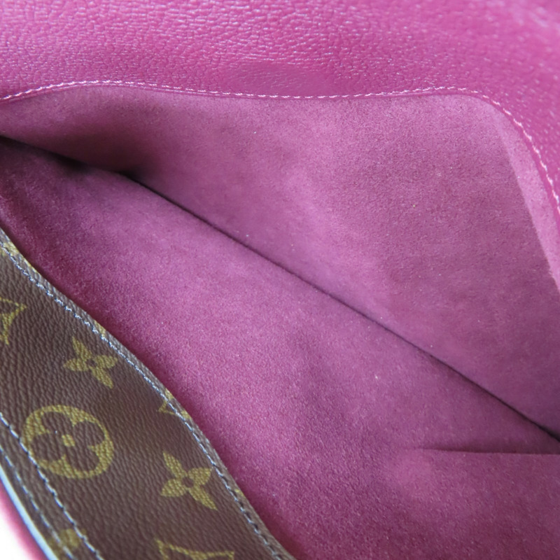 棕/紫色 原花帆布 PALLAS 肩背包 M42810【LOUIS VUITTON LV 路易威登】 M42810-8