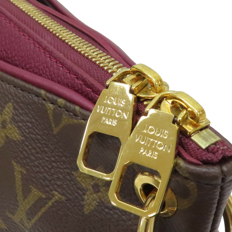 棕/紫色 原花帆布 PALLAS 肩背包 M42810【LOUIS VUITTON LV 路易威登】 M42810-11