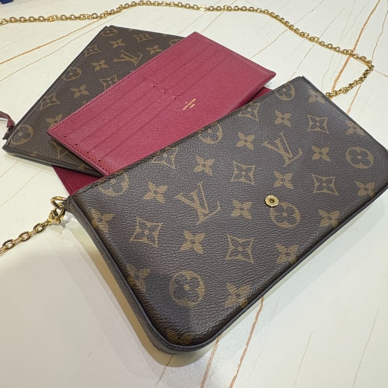 *SHIHNA名牌精品* LV Félicie Pochette 老花三合一信封包-9